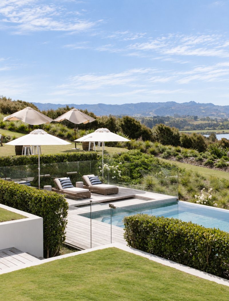 Bluestone estate residence terrace