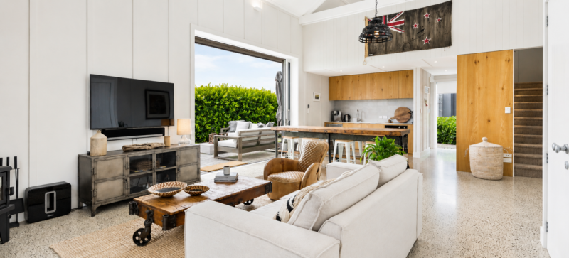 Boathouse living kitchen